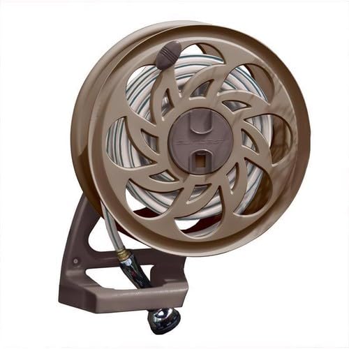 Replacement For Compatible With Suncast Side Tracker Brown Resin Wall Mounted Hideaway Hose Reel 125 ft. Capacit