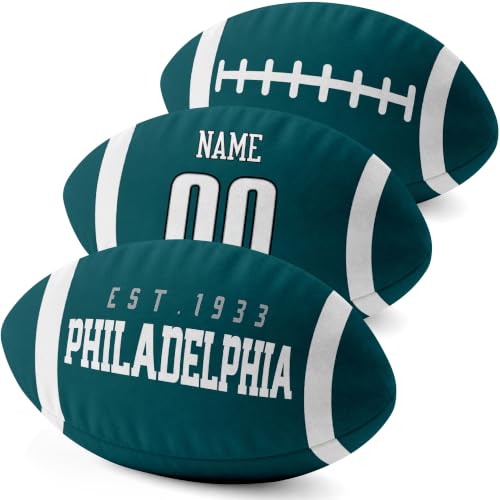 Image of ANTKING Philadelphia Throw Pillow 2 Packs Custom Name Number Gifts | Personalized Gift for Youth for Birthday Christmas
