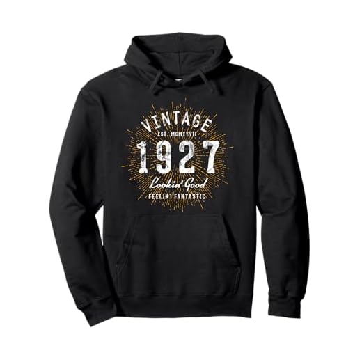 Cumpleaños vintage nacido en 1927 Sudadera con Capucha