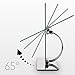 Vanity Mirror,Large Tabletop Vanity Makeup Mirror with Stand, 360° Makeup Mirror with Bracket Non-Magnifying, 10.2