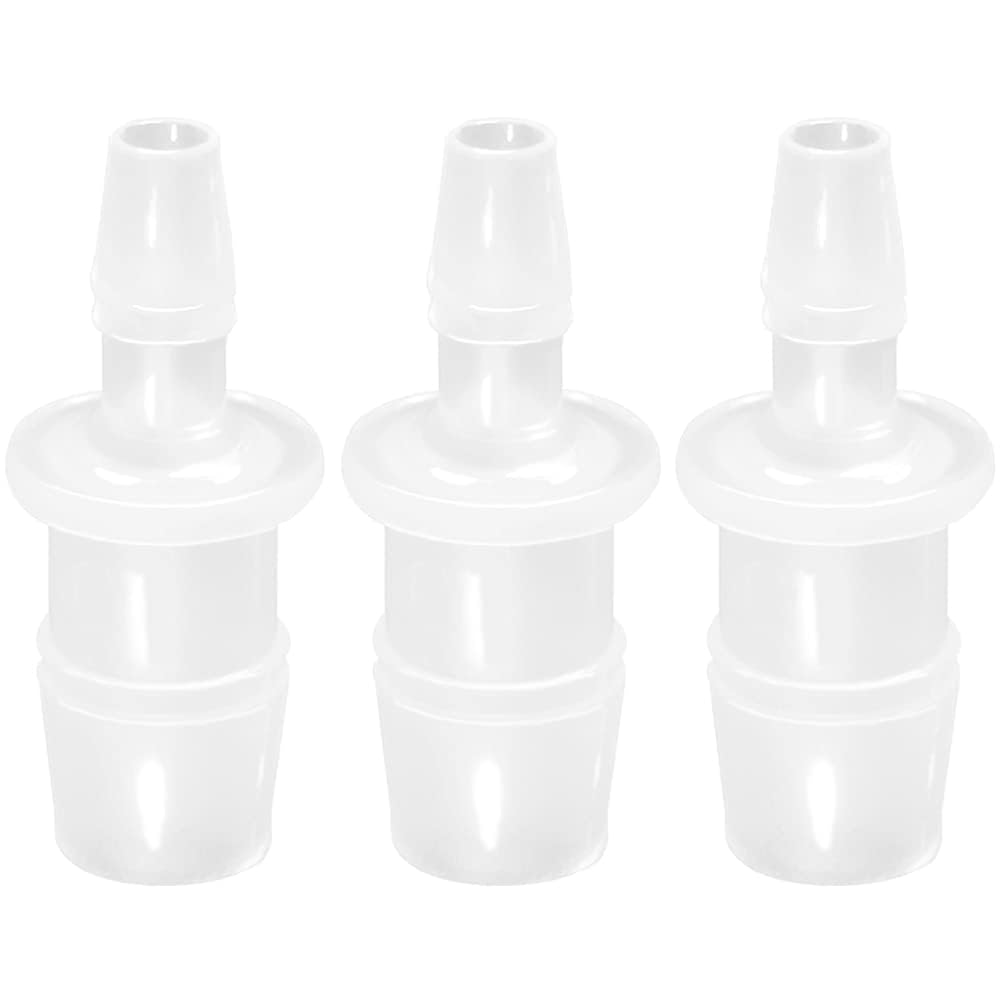 JoyTube Plastic Hose Barb Reducer Pipe Fittings, 3/4" to 5/8" Hose ID Connectors Joint Splicer Mender Adapter Union Boat Water Air Aquarium O2 Fuel (