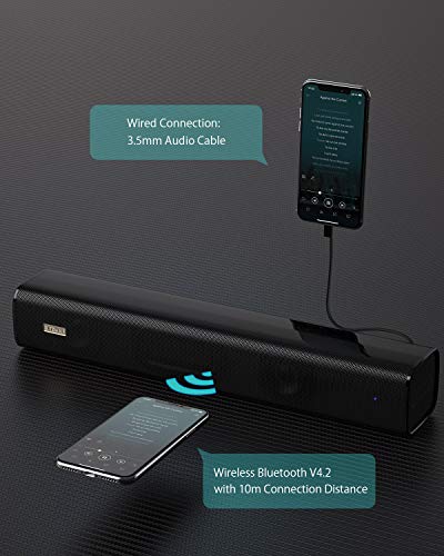 image for Sound Bar, BlitzWolf Bluetooth Soundbar 10W 2200mAh Home Speaker, 16 i