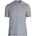Lands' End Men's Short Sleeve Travel Kit Polo X-Large Steel Gray Birdseye