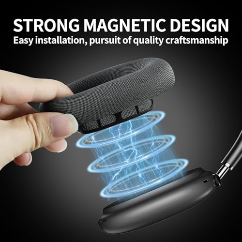 Coussinets AirPods Max MOLGRIA en maille durable et mousse douce gris spatial