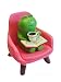 Inufcub Miniature Frog Figurine Reading Book & Drinking Coffee on Pink Sofa - Cute Resin Desk Decor for Office & Home, Book Shelf Decor, Unique Gift for Frog Lovers