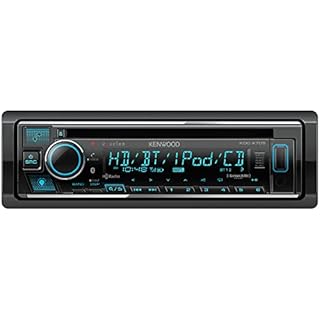 KENWOOD KDC-X705 Single DIN CD Receiver with Bluetooth, HD Radio, Alexa Built-in Spotify and Pandora Link for iPhone or Android Phones, SiriusXM Read, (3) 5Volt Pre-Outs
