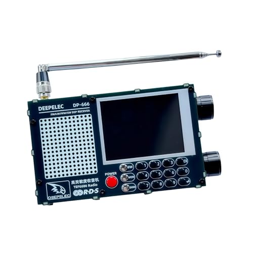 Dudass �t���o���h�����x DSP DP-666 ���V�[�o�[ (TEF6686) FM/LW/MW/SW �|�[�^�u�������x��R�����^�b�` LCD �J���[�X�N���[�� �h�ЁE�n�k�΍�ɍœK (�u���b�N) (142*30*80mm,�u���b�N)