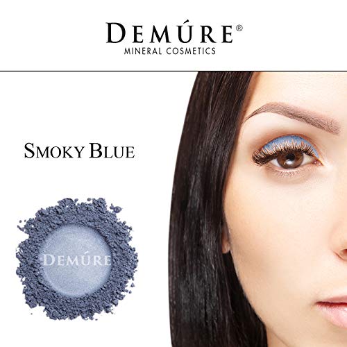 Demure Mineral Make Up (Smoky Blue) Eye Shadow, Shimmer Eyeshadow, Loose Powder, Glitter Eyeshadow, Organic Makeup, Eye Makeup, Natural Makeup, Organic Eyeshadow, Natural Eyeshadow, Professional Makeup #TOP3