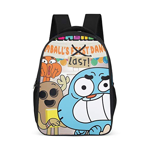 The Amazing World of Gumball: Mochila infantil con compartimento para portátil Gris