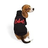 Reddy Rebel Dog Hoodie Medium