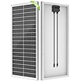 WERCHTAY 100 Watt Solar Panel 12V/24V Monocrystalline, 12 BB Cell High-Efficiency Module PV Power Charger Solar Panels for Homes Camping RV Battery Boat Caravan and Other Off-Grid Applications (100W)