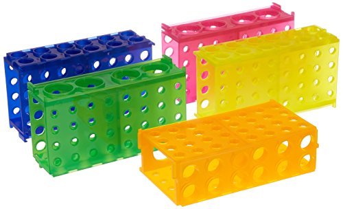 Supports pour micro centrifugeuses Heathrow avec maintien stable des tubes de laboratoire, lot de 20