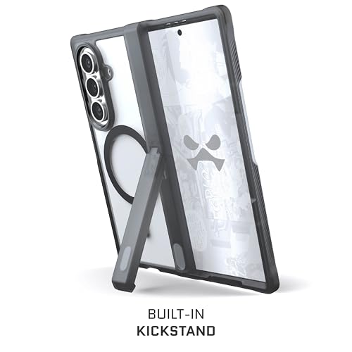 Image of Ghostek Covert Clear Fold 7 Case with Built-in Kickstand, MagSafe and Full Hinge Protection Designed for 2025 Samsung Galaxy Z Fold7 (8 inch) (Smoke Matte)