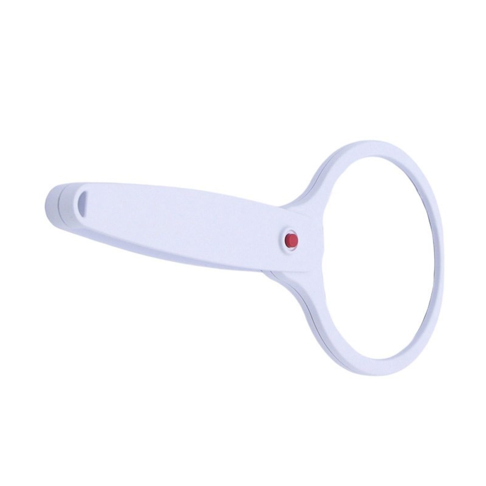 Foldable Handheld 3X Magnifier Glass Lens for Newspaper Book Reading Lens Black White Handheld Reading