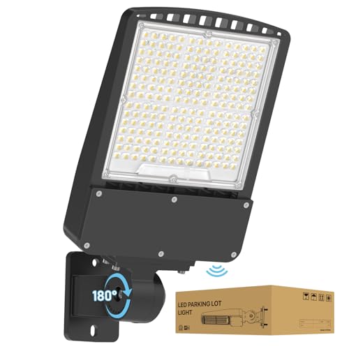 LED Parking Lot Lights Outdoor - 200W 30000lm UL Listed - 5000K Adjust
