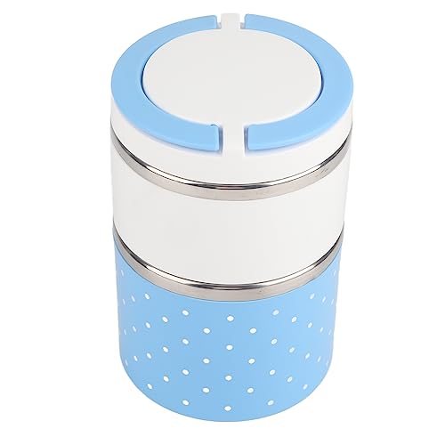 Aramox Scatola per Alimenti in Acciaio Inossidabile con Coperchi, Contenitore Termico per Alimenti a Doppio Strato, Contenitori Termici per Pranzo Al Sacco per Cibi Caldi per Donne e