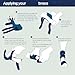 Adjustable Cat Leg Brace with Removable Aluminum Splint – Stabilizes Carpal/Tarsal Hyperextension, Fractures & Sprains – Soft Breathable Support for Front or Hind Legs (Black,XS)