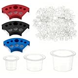 LACHT 300 Pezzi Inchiostro Tatuaggi, Tappini Tattoo, Inchiostro Nero Tatuaggi, Tazze Inchiostro Tatuaggi, Coppette Porta Pigmenti, Accessori Tatuaggi, Per Trucco Permanente, Studio Tatuaggi