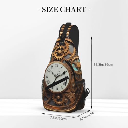 Mochila de hombro Rusty Steampunk para viaje y senderismo miniatura 3
