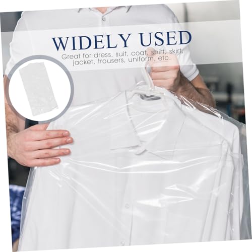 Healifty 30pcs Garment Bag Suit Cover Hanging Storage Bags Moth Clothes Closet Cover for Open Closet Dress Suit Coat Protectors3