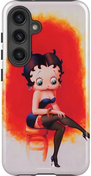 Skinit Impact Phone Case Compatible with Galaxy S24 - Officially Licensed Betty Boop Stockings Design