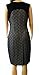 Jax Women's Metallic Brocade Lace Sheath Dress with Mesh Details