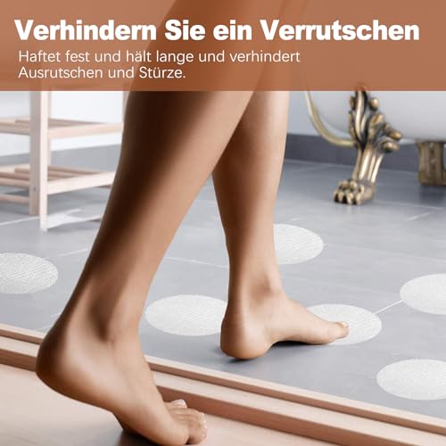 OioTuyi 26 Stück Antirutsch Aufkleber für Dusche und Badewanne, Transparente rutschfeste Pads, 10cm Ø, Sicherheit im Bad