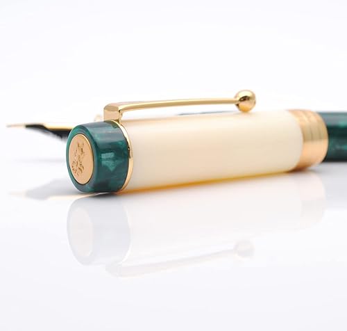 Miniatura 2 de JINHAO 100 - Pluma estilográfica con convertidor de tinta (punta media 0.028 in, verde marino profundo-A)