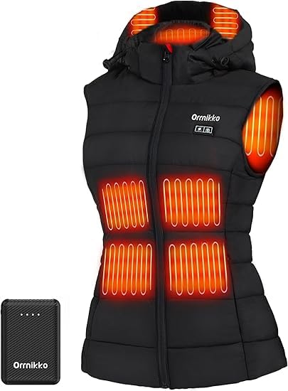 Image of [2025 All-New Heated Vest Women - Detachable Heated Hood, With 7.4V 16000mAh Battery Pack, Womens Heated Vest