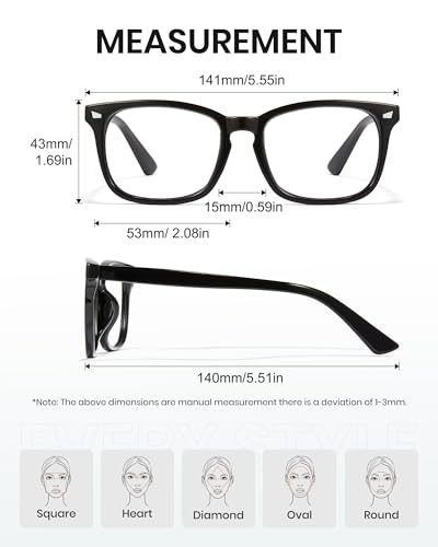 Image of Cyxus Blue Light Glasses Men Women Reduce Eye Strain UV400 Protection 8082