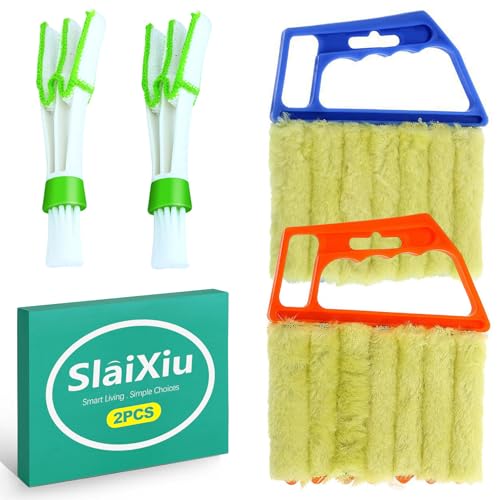 slaixiu 7-Finger Blind Cleaner Tool 4-Pack, Washable