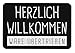 Produktbild Tassenbrennerei Fußmatte mit Spruch Herzlich Willkommen wäre übertrieben - Fußabtreter, lustige Türmatte - Geschenk (Schwarz)