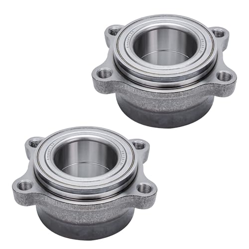 Image of Detroit Axle - 2WD Pair Front Wheel Bearing Modules for 2003-2008 Infiniti FX35 [3.5L], 2 Wheel Bearing Modules 2004 2005 2006 2007 Replacement