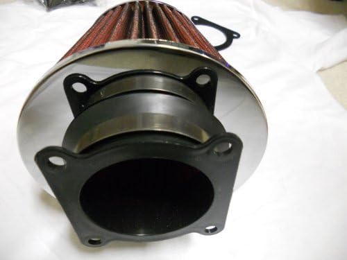Air Intake Filter MAF Adapter + 3” Air Filter For 02 03 04 Infiniti I35 3.5 V6 (Include Red Air Filter)