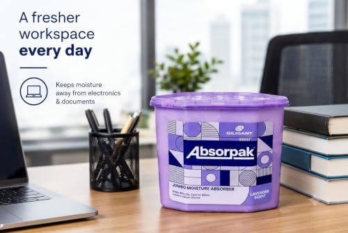 Image of Absorpak Jumbo Moisture Absorber By Cilicant, Lavender pack of 3