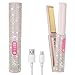 HUAJUN Mini Glätteisen Kabellos, Titan Haarglätter mit 5000mAh Akku, 2 in 1 Tragbares Klein Reise Glätteisen Locken und Glätten, Reiseglätteisen Hair Straightener 2S Schnellheizung 3 Temp Max 410℉