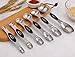 Magnetic Measuring Spoons Set of 6 Stainless Steel Dual Sided Stackable Teaspoon for Measuring Dry and Liquid Ingredients