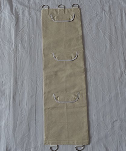 Wing Chun Canvas Wall Punching Bag (Empty) With 3 Section Pu Leather Striking Surface For Kung Fu Training, Boxing, Stress Relief, 10 Inch Width X 34.5 Inch Length, White, Wcpu003 #TOP4