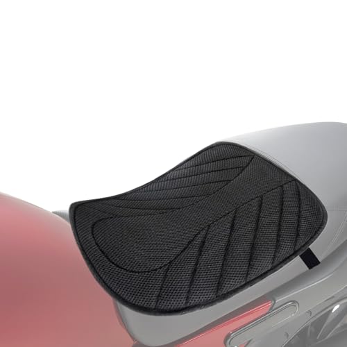 Knowlife Sella Per Moto - Cuscino Sella con Aria per Moto - Supporto Lombare Morbido Accessorio per Viaggi in Moto Conforto Seduta