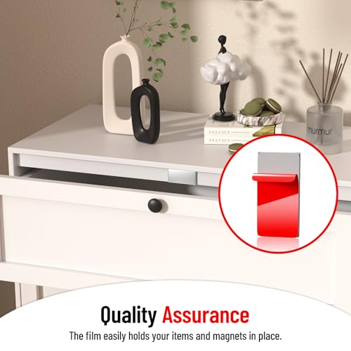 Image of PHIXBEAR 10 Pack Neodymium Rare Earth Magnets Heavy Duty, Magnets with Strong Double Sided Tape, Scratch-Free Magnetic Strip for Cabinet Door, Fridge, DIY - (0.79 inchx1.58 inch & 1.18 inch Round)