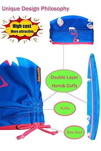 Image of weVSwe Girls Rash Guard Set 2-Piece UPF 50+ Sun Protection Swimsuit 2T-14 Years
