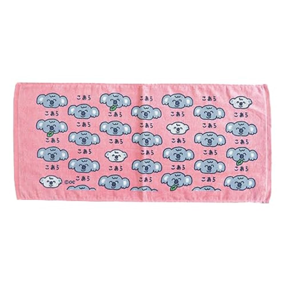 Amazon｜フェイスタオル [こあらさん] プリント ロングタオル