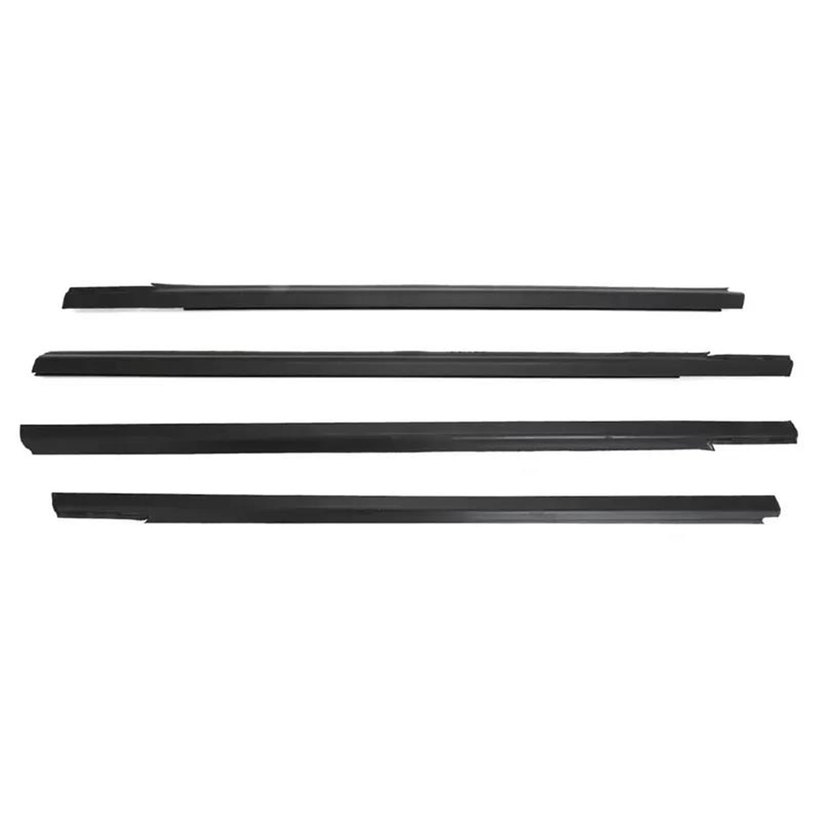 Snwdbh Black Car Window Glass Sealant Strip For Peugeot 301 2013-2017 Weatherstrips Rubber Belt Sealing Outer Door Moulding Trim Protector Exterior Belt(Black)