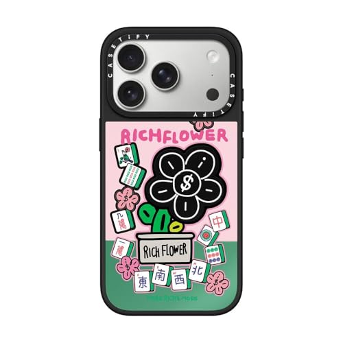 Coque miroir iPhone 17 Pro CASETiFY antichoc premium noir sur noir fine et élégante