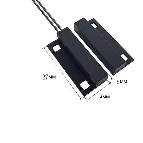 Image of MC-38 NC Surface Mount Wired Security Window Door Contact Sensor Alarm Magnetic Reed Switch, for Home Security and Burglar Alarm Systems, Sets of 2, Brown