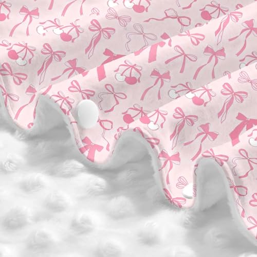 Image of Pink Bow Baby Girl Car Seat Canopy Cover, Infant Nursing Cover for Mom Nursing Covers, Bow Baby Stuff Items