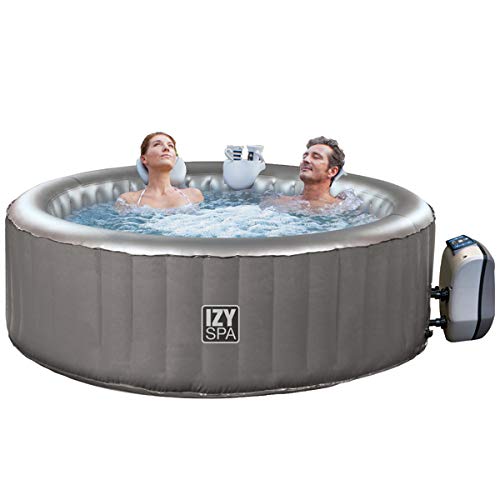 NETSPA IZY - Pack de spa hinchable, 2+1 lugares, incluye lona para el suelo y cobertor SPARO