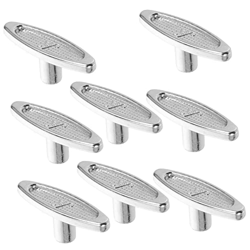 Gogogmee 8pcs Music Box Winding Keys T Shape Bar Replacement for Jewelry Crafts Lightweight Metal Winder Parts Easy to Install for DIY Projects Music Box Lovers