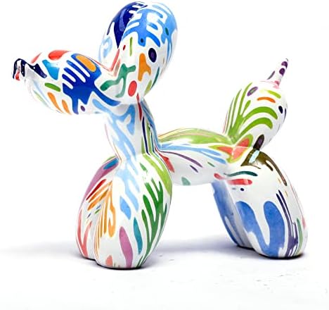 FLJZCZM Balloon Dog Sculptures Animal Statues Home Decor Collectible Figurines Indoor Outdoor Garden Decorative Funny Craft Christmas Birthday for Office (Green)