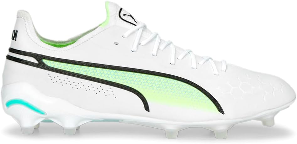 PUMA Mens King Ultimate Soccer Cleats Cleated, Firm Ground, Turf - White